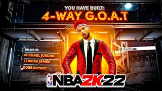 NEW quot4WAY GOATquot BUILD IS THE BEST BUILD ON NBA2K22  THIS AWESOME ISO BUILD SHOULDNT EXIST [upl. by Stoll762]