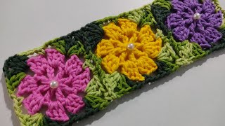 BASE PARA TAPETE DE CROCHE  FLOR RASTEIRA como fazer base para tapete oval [upl. by Rebeca]