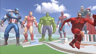 Franklin Become Avengers Superheroes to fight giant Titan in Indian bikes driving 3d [upl. by Lenoj240]