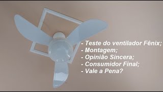 Instalação e Análise do Ventilador Ventisol Fênix Economizeefacavocemesmo [upl. by Ahsuatan]