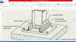 Lecture 3  CE 8601  Design of gusseted base [upl. by Theone450]