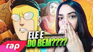 QUE HYPEE Rap do Invencível  O MUNDO VAI ME CHAMAR DE HERÓI  NERD HITS  REACT [upl. by Broeker284]