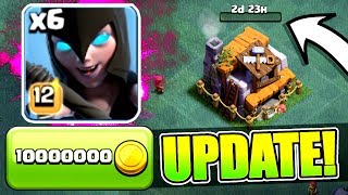 NEW UPDATE GEM SPREE 🔥 BUILDERS HALL 6 NIGHT WITCH PEKKA LEVEL 6 🔥 Clash Of Clans [upl. by Salena]