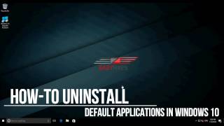 How To Uninstall Windows 10 default applications [upl. by Nylazor]