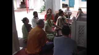 Hanuman Chalisa in Neem Karoli Babas Temple in Kainchi India [upl. by Geehan457]