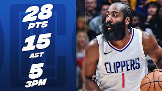 James Harden Drops 28 PTS amp 15 AST Against The Warriors  December 14 2023 [upl. by Iasi704]