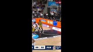 Elias Harris with a Spectacular 2 Pt vs MHP RIESEN Ludwigsburg [upl. by Assirat]