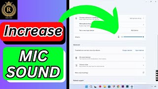 How To Increase Microphone Volume In Windows 11  Laptop Me Mic Ki Volume Kaise badhaye [upl. by Idorb663]