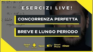 Esercizio di massimizzazione del profitto in concorrenza  Microeconomia Economia Politica [upl. by Cosenza]