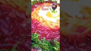 Dressed herring salad amazing recipe food shortsvideo [upl. by Heins]