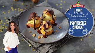 Profiteroles au chocolat et huile dolive fruitée par Nadia Paprikas [upl. by Liris]