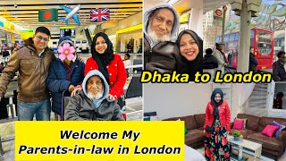 বাংলাদেশ থেকে এলো বাবামা✈️🇬🇧। Welcome My Parentsinlaw in London।Cooking Organising amp Shopping [upl. by Cima]