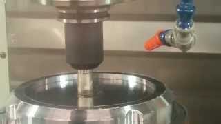 CNC Milling Carbon Steel w Mitsubishi APX3000 [upl. by Rosanna455]