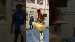 IShowSpeed shows u that gymnastics is harder than u think😂 gymnastics sport funny training [upl. by Ardeha422]