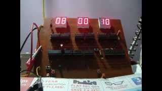 CD 4026 Digital Clock with HCF 4017 [upl. by Pilar636]