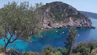 Corfu Monastery of Paleokastritsa 🇬🇷 Walk through the Monastery of Corfu July 2024 WalkinGo [upl. by Ntsuj]