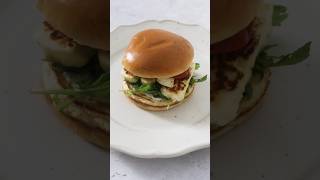 Halloumi amp Roasted Red Pepper Burgers [upl. by Sollows826]