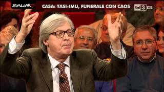 Vittorio Sgarbi Per me pagare le tasse è immorale  Ballarò 15122015 [upl. by Jarrell]