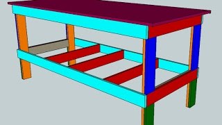 Banco da lavoro in legno fai da te facile e resistente [upl. by Petunia]