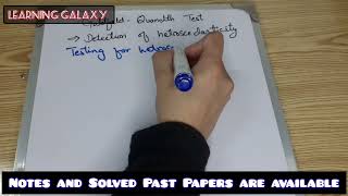 Goldfeld Quandth test  Solved past papers  hetroscedasticity [upl. by Mallin]