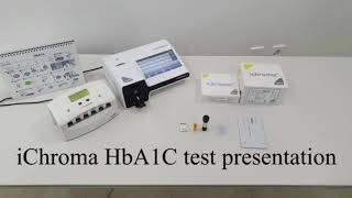 فحص السكر التراكمي HbA1c جهاز I chroma [upl. by Llemor]