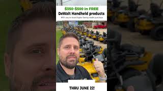 Hustler Raptor X 42quot mower at Caldwell  350 in FREE DeWalt  0 for 48 mo financing [upl. by Chemush]