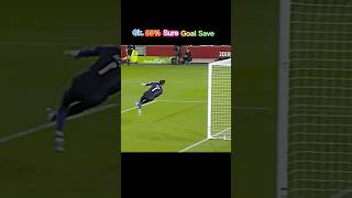 Unbelievable Goalkeeper Saves That Defy Physics😱 football gk shorts youtubeshorts [upl. by Nunnery371]