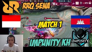 RRQ SENA VS IMP KH MATCH 1  HARITH IMPUNITY MENGGILA [upl. by Nednarb]