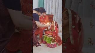 Kumari Puja and Sumangali Puja ✨ puja navratri durga sumangali kumaripuja fyp ashtami [upl. by Eivi299]