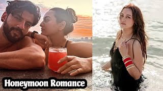 Sonakshi Sinhas Romantic Honeymoon Pics from Maldives with Husband Zaheer Iqbal [upl. by Sparhawk44]