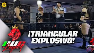 Renee Michelle vs Zeuxis vs Tabata  Lucha completa  IWC Legacy Collision [upl. by Ymmor914]