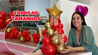 ÁRVORE DE NATAL ILUMINADA FEITA COM BALÕES  decoração incrível para o Natal 2024 [upl. by Hirschfeld911]