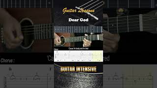 Dear God  Avenged Sevenfold  EASY Guitar Tutorial TAB  Guitar Lessons guitarlessons [upl. by Canute]