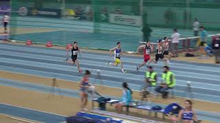 Mens 60m Heat 1 Balkan Indoor U20 Championships TUR Istanbul 2019 [upl. by Norok]