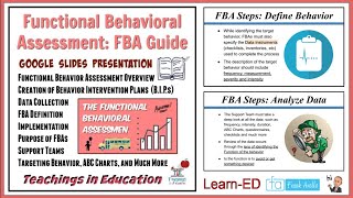 Functional Behavior Assessments FBA Education Conference amp Live Chat [upl. by Birgit964]