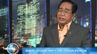 NewsLife Interview Cong Godofredo Arquiza  on Senior Citizens Partylist disqualification [upl. by Ahseekan]