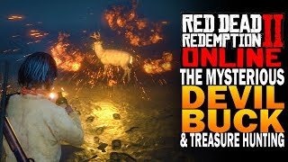 The Infamous Devil Whitetail Buck amp Treasure Hunting Red Dead Redemption 2 Online Beta RDR2 [upl. by Retlaw]