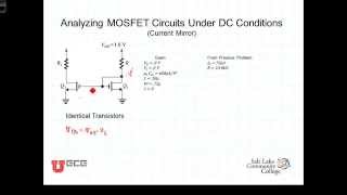 L5 3 2FET DC Calculations Current Mirror [upl. by Baron]