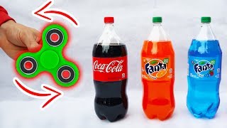 FIDGET SPINNER VS SODA [upl. by Nnylannej989]