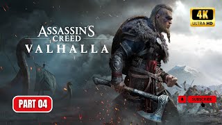 ASSASSINS CREED  VALHALLA Gameplay Part 04  4K 60FPS acvalhalla [upl. by Idolah]