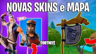 FORTNITE  NOVAS SKINS ESTILOS e MUDANÇAS NO MAPA  Patch 81 [upl. by Alyad]