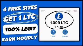 Claim 1 Free LTC  NO Deposit 4 Litecoin Sites Payments Proofs Included [upl. by Dnarud934]