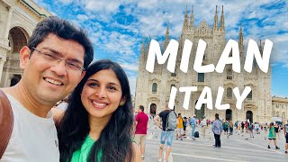 Milan City Tour Shopping In Milan Milan Cathedral  Milan Italy Travel Vlog Desi Couple On The Go [upl. by Jevon]