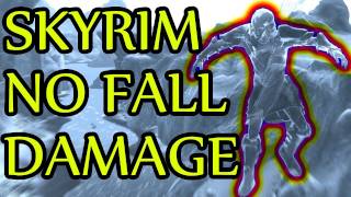 Skyrim No Fall Damage Tip [upl. by Ahtnahc466]