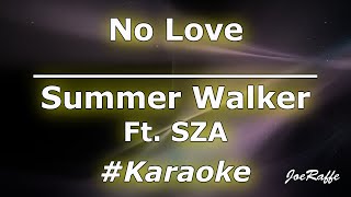 Summer Walker  No Love Ft SZA Karaoke [upl. by Lednew714]