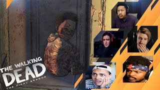 Gamers Reactions to Finding AJ in a Locker  The Walking Dead S4E4 Take Us Back [upl. by Will]