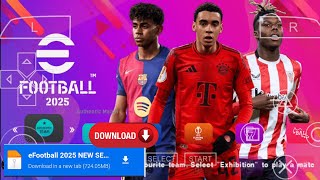 eFootball PES 2025 PPSSPP Download English Version Update New Kits 2425 amp New Transfers HD Graphics [upl. by Innoc918]