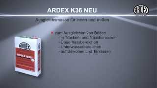 ARDEX K 36 NEU Ausgleichsmasse für innen und außen [upl. by Itsyrc]