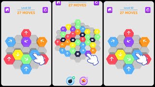 Unpuzzle Hexa away Game All Mobile Video Gameplay [upl. by Levy]