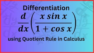 Differentiating Complex Fractions Simplifying Trigonometric Expressions 𝒙𝒔𝒊𝒏 𝒙𝟏𝒄𝒐𝒔 𝒙 [upl. by Inimak11]